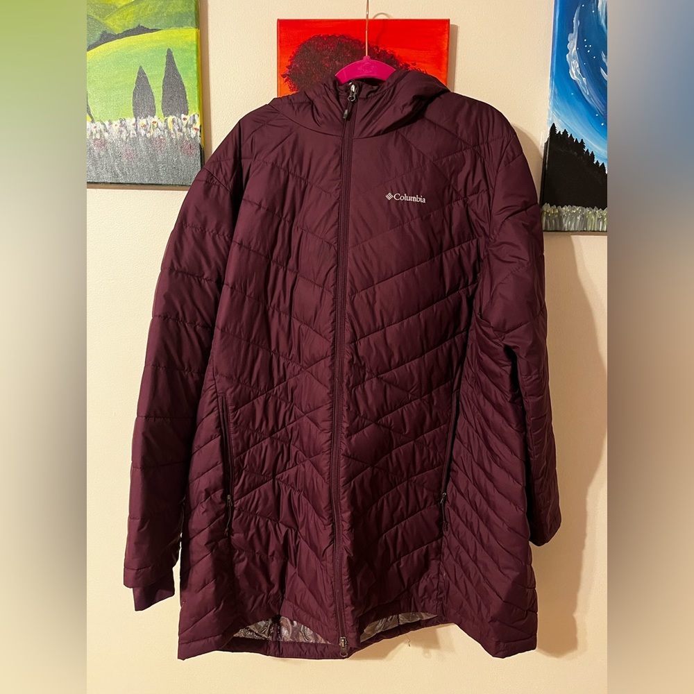 Columbia Women’s Heavenly Long Hooded Jacket Plus Size - 3x